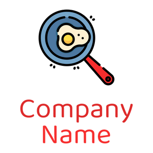 Frying pan logo on a White background - Agriculture