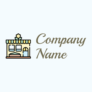 Flower shop logo on a Alice Blue background - Agriculture