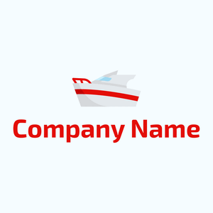 Boat logo on a Alice Blue background - Automotive & Vehicle