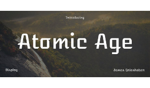 atomic age typographie