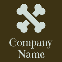 Bones logo on a Brown Bramble background - Abstract