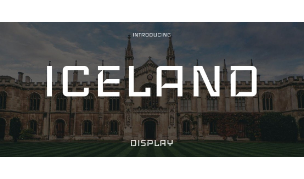 iceland typographie