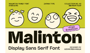 Malinton typographie