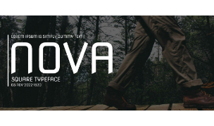 Nova Square typographie